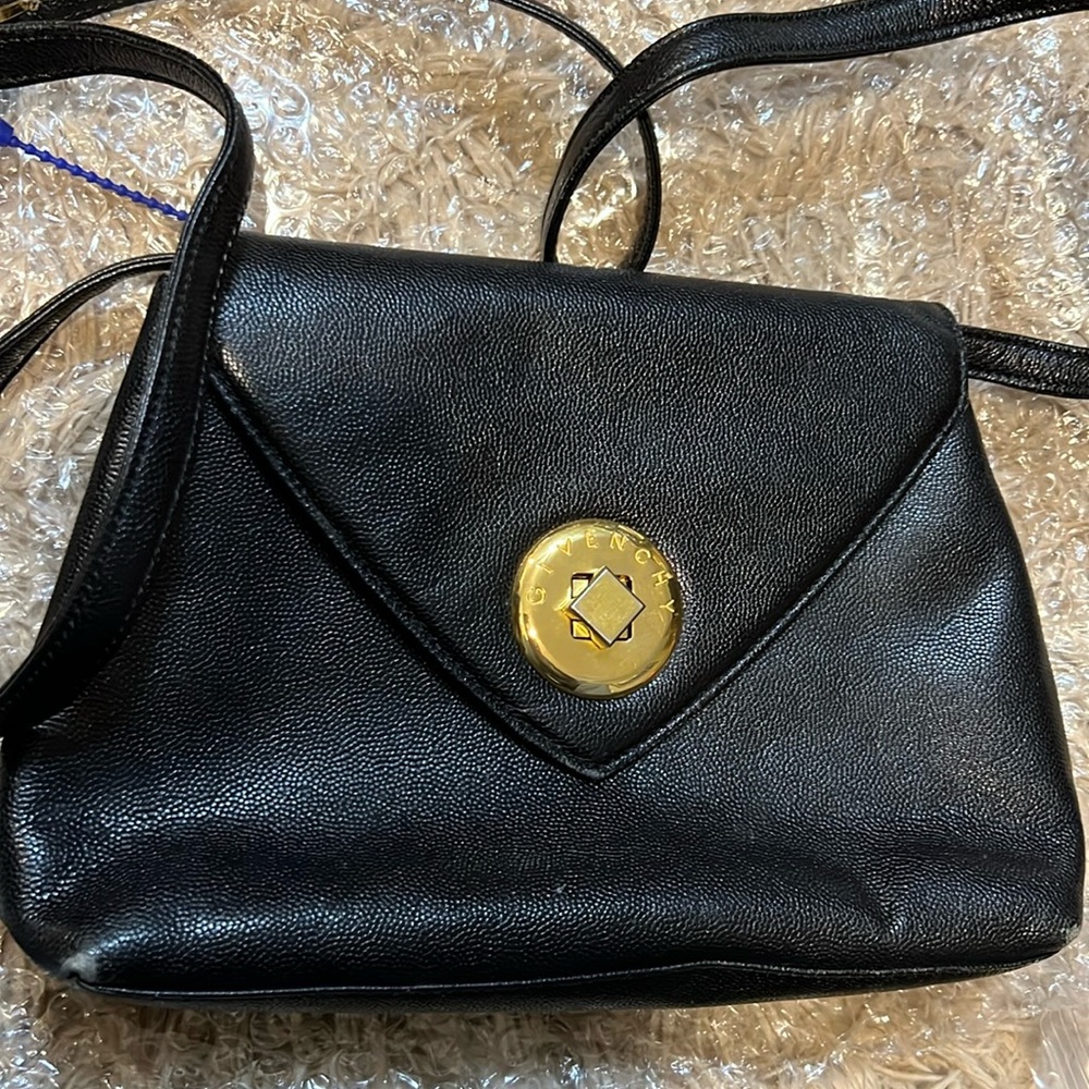 Givenchy black medium size shoulder bag with adjustable strap in good condition